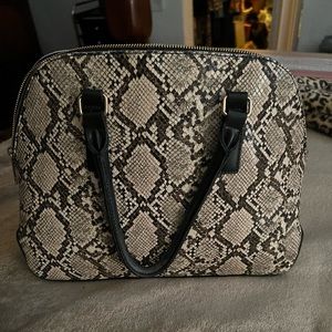 Animal print alma handbag